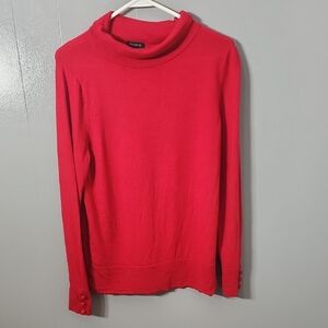 Talbots Women's Red Cowl Neck Sweater